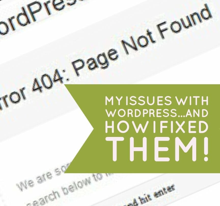 my issues with wordpress