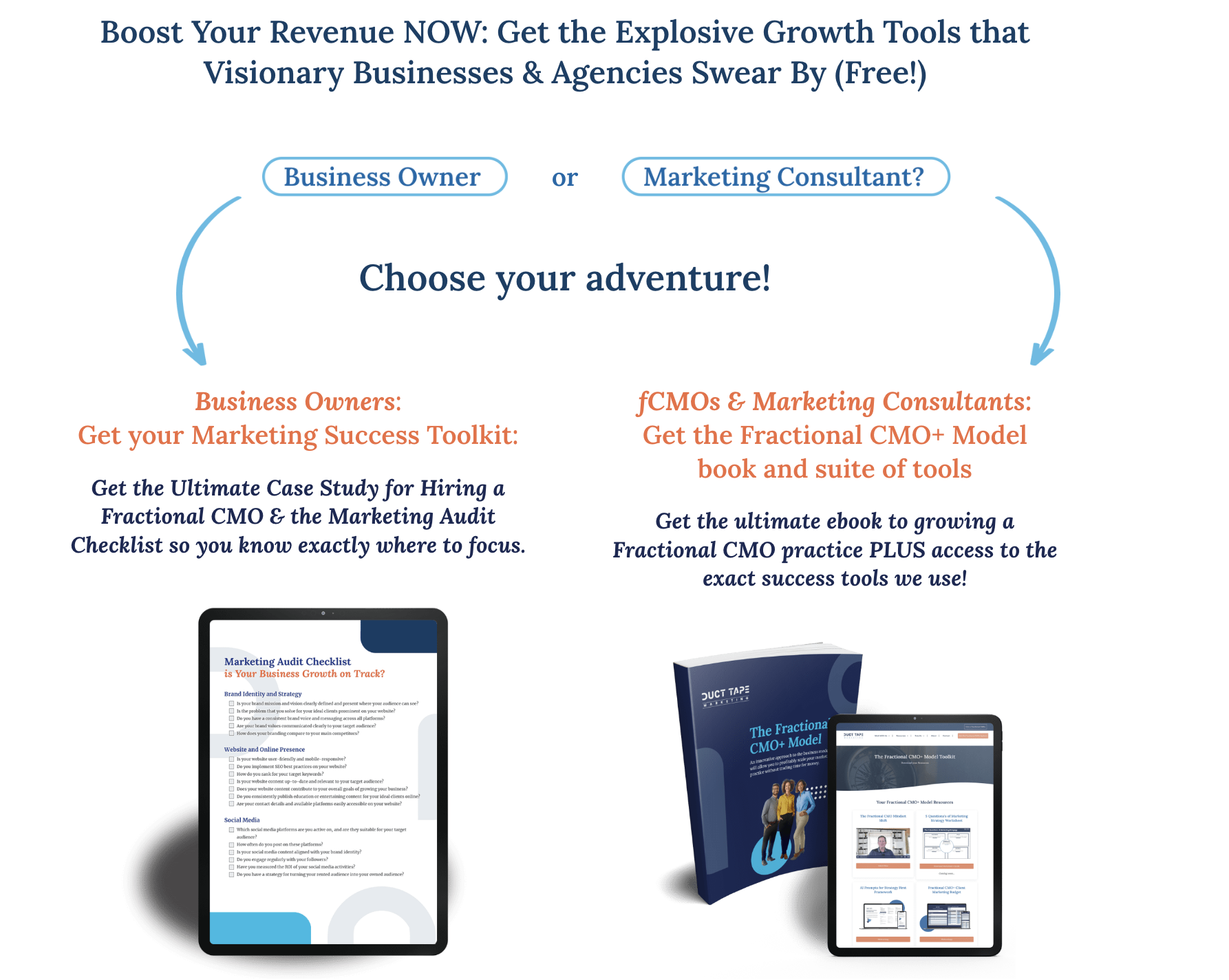 Free Marketing Strategy and Fractional CMO growth tools